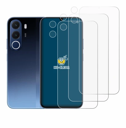 Immagine del dispositivo realme C100x (Fronte+Fotocamera) con un'ampia varietà di protezioni per lo schermo.