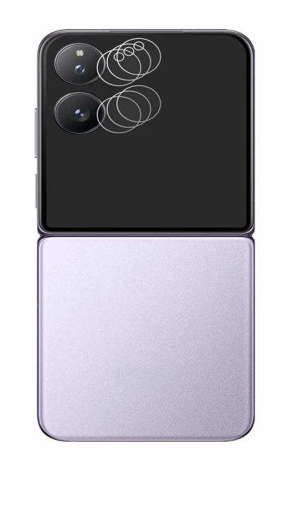 Immagine del dispositivo Xiaomi MIX Flip (SOLO Camera) con un'ampia varietà di protezioni per lo schermo.
