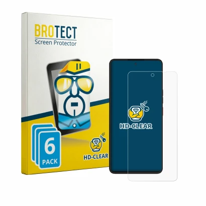 Parte frontale di una confezione del prodotto con il logo del marchio BROTECT. Accanto è raffigurato il dispositivo Volla Phon