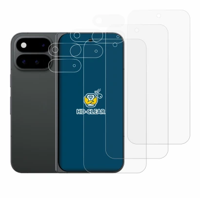 Immagine del dispositivo Google Pixel 11 Pro Fold (Fronte+Fotocamera) con un'ampia varietà di protezioni per lo schermo.