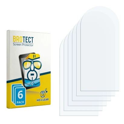 Parte frontale di una confezione del prodotto con il logo del marchio BROTECT. Accanto si trova la protezione per lo schermo c