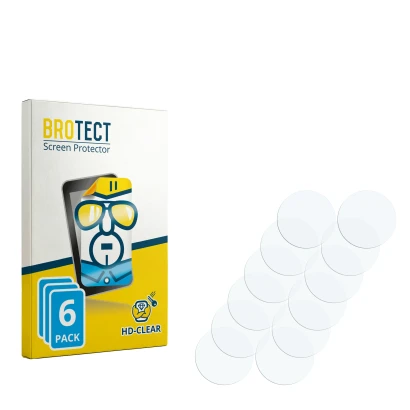 Parte frontale di una confezione del prodotto con il logo del marchio BROTECT. Accanto si trova la protezione per lo schermo c