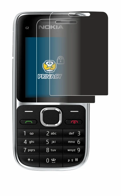 Immagine del dispositivo Nokia C2-01 con un'ampia varietà di protezioni per lo schermo.