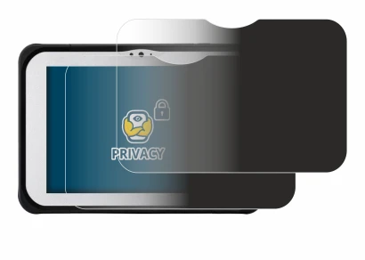Immagine del dispositivo Panasonic Toughpad FZ-M1 con un'ampia varietà di protezioni per lo schermo.
