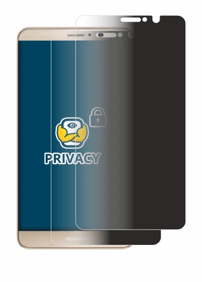 Immagine del dispositivo Huawei Mate 9 con un'ampia varietà di protezioni per lo schermo.