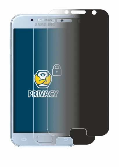 Immagine del dispositivo Samsung Galaxy A5 2017 con un'ampia varietà di protezioni per lo schermo.