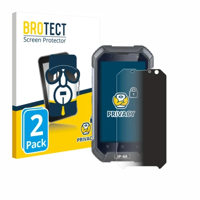 Parte frontale di una confezione del prodotto con il logo del marchio BROTECT. Accanto è raffigurato il dispositivo GoClever Q