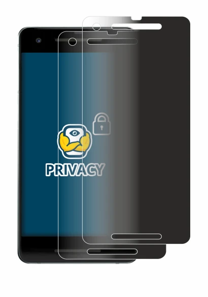 Immagine del dispositivo Google Pixel 2 con un'ampia varietà di protezioni per lo schermo.