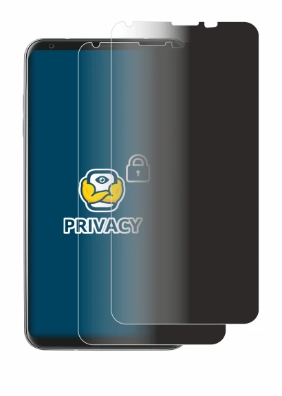 Immagine del dispositivo LG V30s con un'ampia varietà di protezioni per lo schermo.