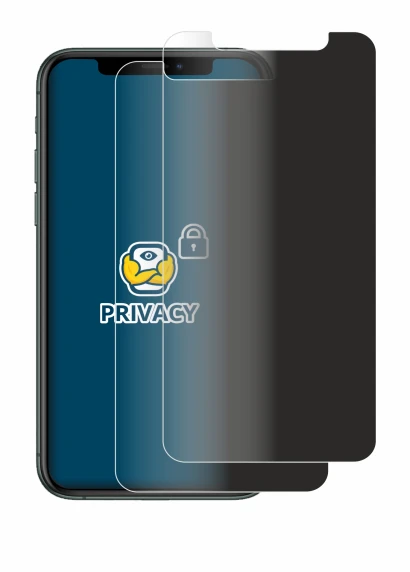 Immagine del dispositivo Apple iPhone 11 Pro con un'ampia varietà di protezioni per lo schermo.