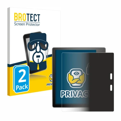 Parte frontale di una confezione del prodotto con il logo del marchio BROTECT. Accanto è raffigurato il dispositivo Amazon Kin