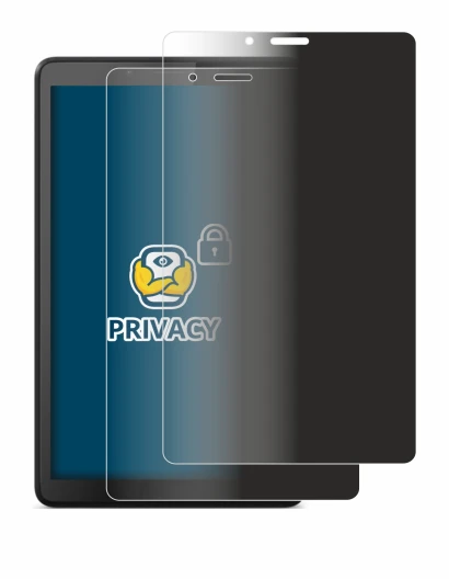 Immagine del dispositivo Lenovo Tab M7 con un'ampia varietà di protezioni per lo schermo.