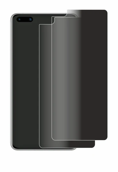 Immagine del dispositivo Huawei P40 con un'ampia varietà di protezioni per lo schermo.