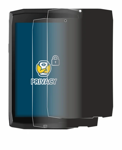 Immagine del dispositivo Crosscall Core T4 con un'ampia varietà di protezioni per lo schermo.