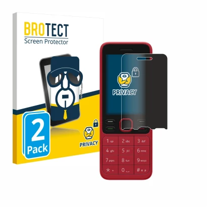 Parte frontale di una confezione del prodotto con il logo del marchio BROTECT. Accanto è raffigurato il dispositivo Nokia 125