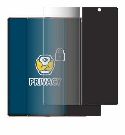 Immagine del dispositivo Samsung Galaxy Z Fold 2 5G (Display interno) con un'ampia varietà di protezioni per lo schermo.