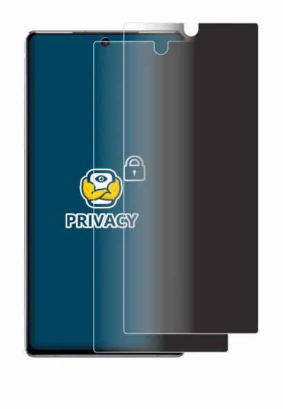 Immagine del dispositivo Samsung Galaxy Note 20 5G con un'ampia varietà di protezioni per lo schermo.