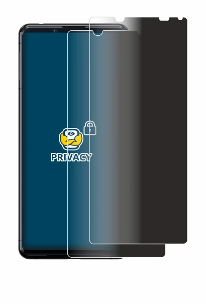 Immagine del dispositivo Sony Xperia 5 II con un'ampia varietà di protezioni per lo schermo.