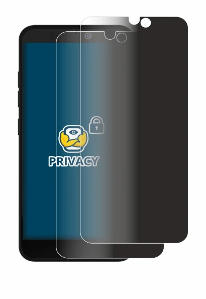Immagine del dispositivo Fairphone 3 Plus con un'ampia varietà di protezioni per lo schermo.