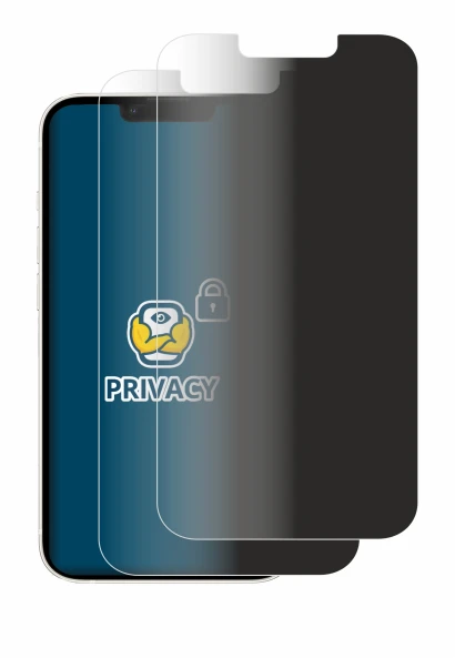 Immagine del dispositivo Apple iPhone 13 con un'ampia varietà di protezioni per lo schermo.