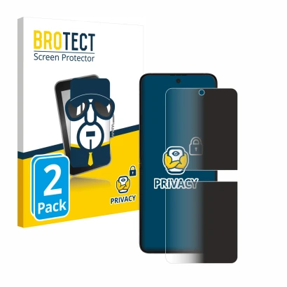 Parte frontale di una confezione del prodotto con il logo del marchio BROTECT. Accanto è raffigurato il dispositivo Samsung Ga