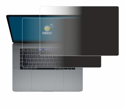 Immagine del dispositivo Apple MacBook Pro 15" 2019 (Touch Trackpad) con un'ampia varietà di protezioni per lo schermo.