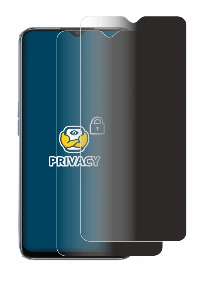 Immagine del dispositivo Oppo A16 con un'ampia varietà di protezioni per lo schermo.