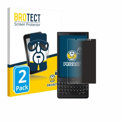 Parte frontale di una confezione del prodotto con il logo del marchio BROTECT. Accanto è raffigurato il dispositivo BlackBerry