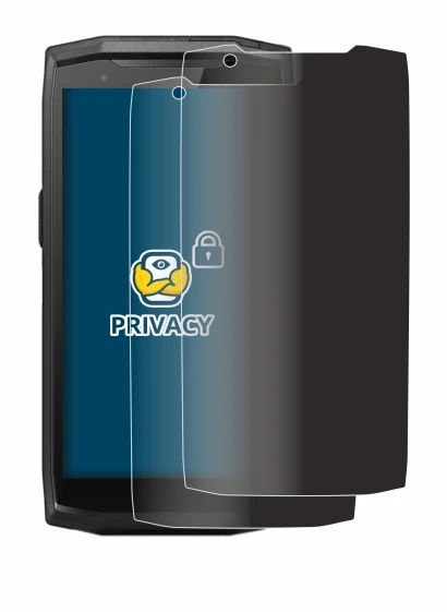 Immagine del dispositivo Crosscall Core-M5 con un'ampia varietà di protezioni per lo schermo.