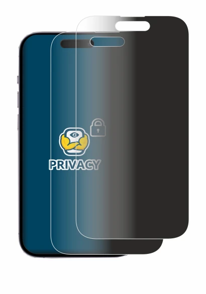Immagine del dispositivo Apple iPhone 14 Pro con un'ampia varietà di protezioni per lo schermo.
