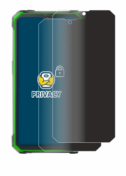 Immagine del dispositivo Blackview BV7100 con un'ampia varietà di protezioni per lo schermo.