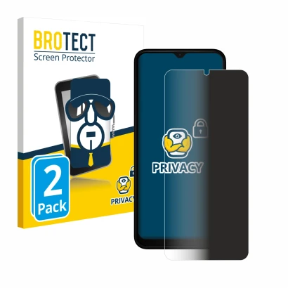 Parte frontale di una confezione del prodotto con il logo del marchio BROTECT. Accanto è raffigurato il dispositivo Nokia C32