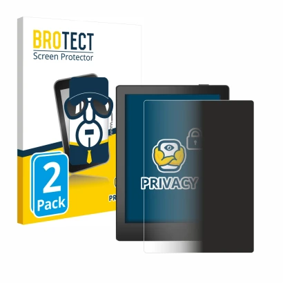 Parte frontale di una confezione del prodotto con il logo del marchio BROTECT. Accanto è raffigurato il dispositivo Boox Poke 