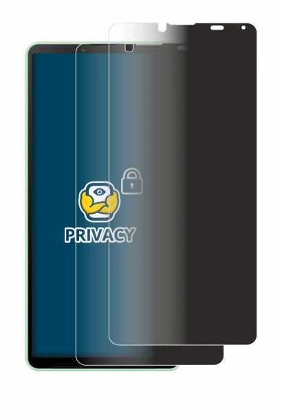 Immagine del dispositivo Sony Xperia 10 V con un'ampia varietà di protezioni per lo schermo.