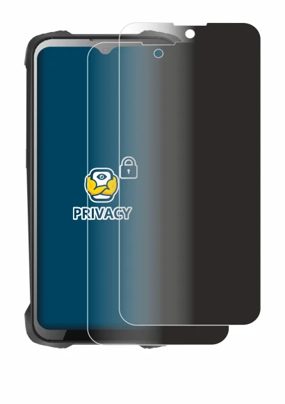 Immagine del dispositivo Cubot King Kong 9 con un'ampia varietà di protezioni per lo schermo.