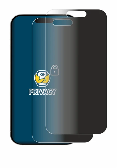 Immagine del dispositivo Apple iPhone 15 con un'ampia varietà di protezioni per lo schermo.