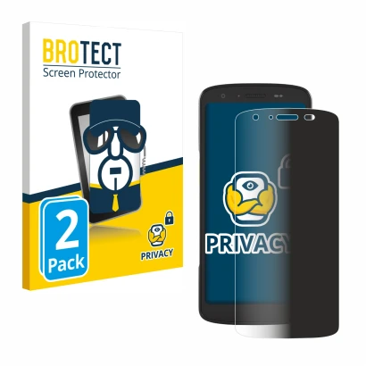 Parte frontale di una confezione del prodotto con il logo del marchio BROTECT. Accanto è raffigurato il dispositivo Zebra TC22