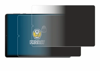 Immagine del dispositivo Lenovo Legion Y700 (2023) con un'ampia varietà di protezioni per lo schermo.