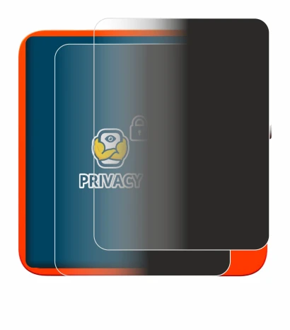 Immagine del dispositivo rabbit r1 con un'ampia varietà di protezioni per lo schermo.