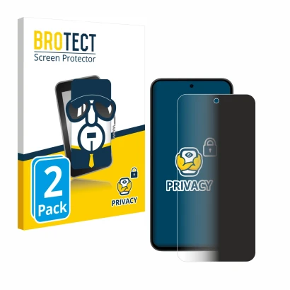 Parte frontale di una confezione del prodotto con il logo del marchio BROTECT. Accanto è raffigurato il dispositivo Samsung Ga