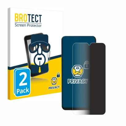 Parte frontale di una confezione del prodotto con il logo del marchio BROTECT. Accanto è raffigurato il dispositivo Doogee N55