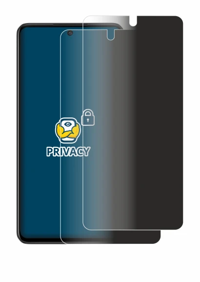 Immagine del dispositivo Oppo A79 5G con un'ampia varietà di protezioni per lo schermo.