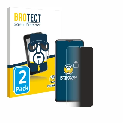 Parte frontale di una confezione del prodotto con il logo del marchio BROTECT. Accanto è raffigurato il dispositivo ZTE Blade