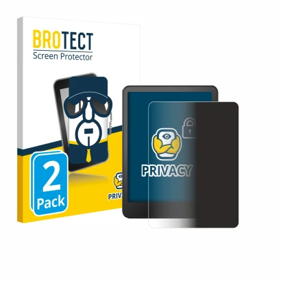 Parte frontale di una confezione del prodotto con il logo del marchio BROTECT. Accanto è raffigurato il dispositivo Amazon Kin