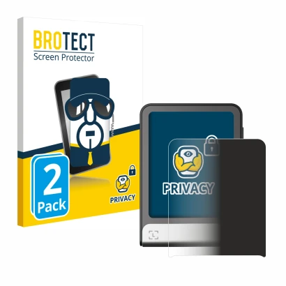 Parte frontale di una confezione del prodotto con il logo del marchio BROTECT. Accanto è raffigurato il dispositivo Ledger Fle