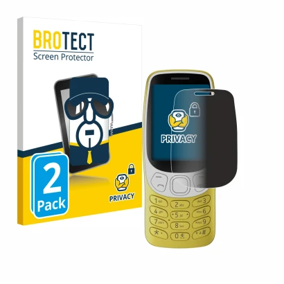 Parte frontale di una confezione del prodotto con il logo del marchio BROTECT. Accanto è raffigurato il dispositivo Nokia 3210