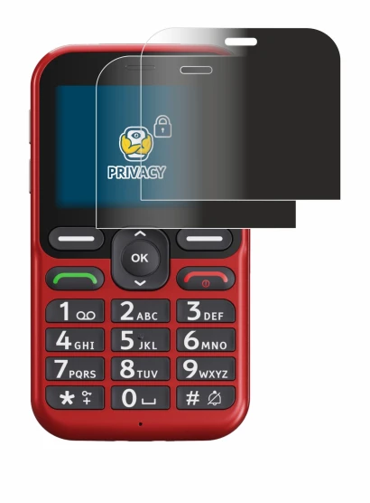 Immagine del dispositivo Doro Leva L10 con un'ampia varietà di protezioni per lo schermo.