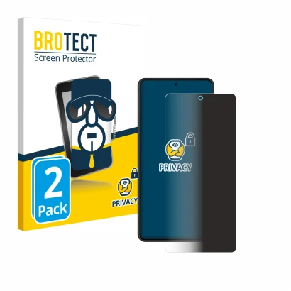 Parte frontale di una confezione del prodotto con il logo del marchio BROTECT. Accanto è raffigurato il dispositivo ASUS ROG P