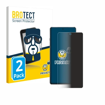Parte frontale di una confezione del prodotto con il logo del marchio BROTECT. Accanto è raffigurato il dispositivo OnePlus 13