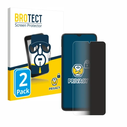 Parte frontale di una confezione del prodotto con il logo del marchio BROTECT. Accanto è raffigurato il dispositivo Blackview 